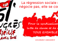 51éme Congrès de la CGT : La régression sociale ne se négocie pas, elle se combat !