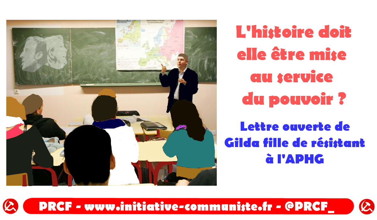 L&rsquo;histoire doit elle être mise au service du pouvoir ? Lettre ouverte à l&rsquo;association des professeurs d&rsquo;Histoire Géographie