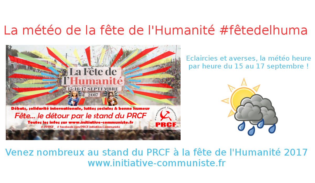 Heure par heure : La météo de la fête de l&rsquo;Humanité #fêtedelhuma