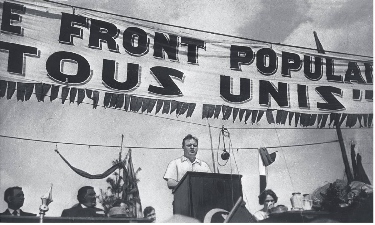 17 avril, Thorez appelle à un front populaire pour isoler le grand capital stopper le fascisme