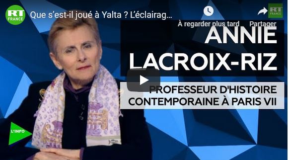 Que s&rsquo;est il joué à Yalta ? par Annie Lacroix-Riz