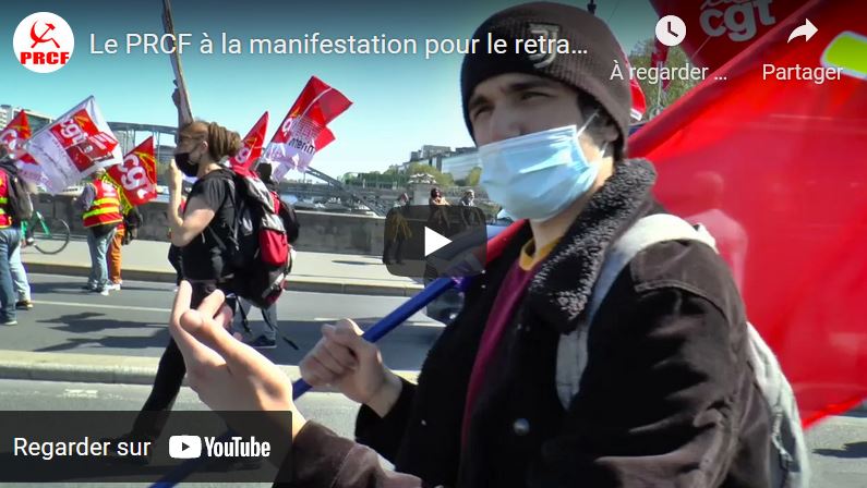 Contre l&rsquo;euro réforme de l&rsquo;#AssuranceChomage, des manifestations dans toute la France, le PRCF présent.