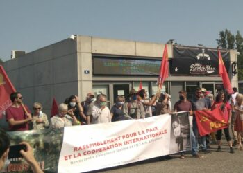 Mobilisés pour la paix, contre l&rsquo;OTAN et son centre de guerre spatiale installé à Toulouse