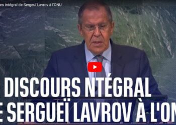 A la tribune de l&rsquo;Assemblée Générale de l&rsquo;ONU, Lavrov dénonce la guerre impérialiste occidentale contre la Russie et le multilatéralisme