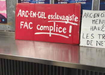 Panthéon Sorbonne, entretien avec les salariés du nettoyage d&rsquo;Arc-en-Ciel en grève