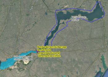Ukraine : Le barrage de Kakhovka détruit, une attaque profitant à l&rsquo;offensive de l&rsquo;Axe militaire de l&rsquo;OTAN, privant d&rsquo;eau la Crimée et le refroidissement de la centrale nucléaire de Zaporija
