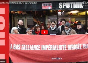 Le PRCF contre l&rsquo;impérialisme et pour la paix mondiale ! en vidéo la prise de parole à Paris.