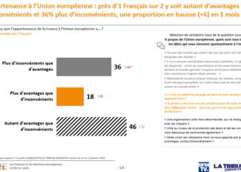 Sondage : l&rsquo;Union Européenne majoritairement et de plus en plus rejetée par le peuple de France