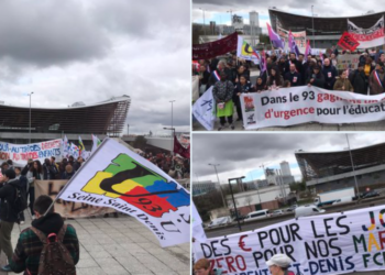 Notre argent pour l&rsquo;éducation, pas pour les canons, les milliards pour l&rsquo;école publique par pour les jeux olympiques !