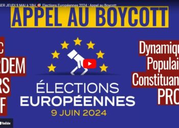 Ce 9 mai participez en direct à la table ronde de l&rsquo;appel au boycott des élections européennes [ #Boycott9Juin #Europeennes2024 #streaming ]