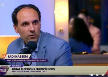 Elections Européennes 2024 Fadi Kassem invité du grand débat organisée par Le Media Faut il réformer ou quitter l&rsquo;UE  [#Frexit #Boycott9Juin ]