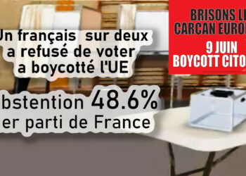 Un français sur deux a boycotté l&rsquo;Union Européenne : l&rsquo;abstention aux élections européennes estimée à 48,6% premier parti de France [#Résultats des #ElectionsEuropéennes2024 ]