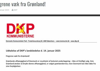 Bas les pattes du Groenland : le Parti communiste du Danemark appelle à l&rsquo;action contre l&rsquo;impérialisme