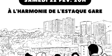 A Marseille, soirée populaire avec les jeunes communistes des JRCF ce 22 février.