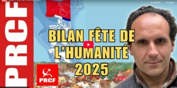 Avec Fadi Kassem et les militants en action, le PRCF montre la dynamique communiste à la fête de l&rsquo;Humanité