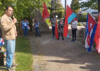 Odessa 2 mai, les milices fascistes du régime OTAN massacrent, on n&rsquo;oublie pas ! Commémoration antifasciste dans le bassin minier à Calonne Ricouart.