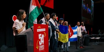 La CGT écarte-t-elle des militants pro-palestiniens ? Un militant de la CGT Educ’action interpelle les congressistes à Tours  [54e congrès de la CGT]