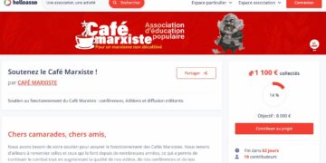 Café Marxiste, à la fête de l’Huma et pour la rentrée politique, avec votre aide et soutien !