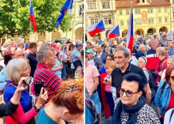 KSCM : les communistes tchèques manifestent à Prague contre l’OTAN, la militarisation et la perte de souveraineté.