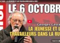 L’appel : 6 octobre la jeunesse et les travailleurs dans la rue !